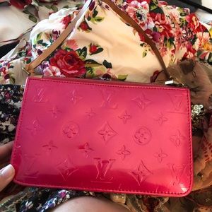 Louis Vuitton patent leather clutch bag